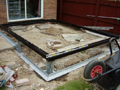 conservatory kit steel base and modular wall